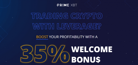 PrimeXBT uvítací bonus – 35% sleva